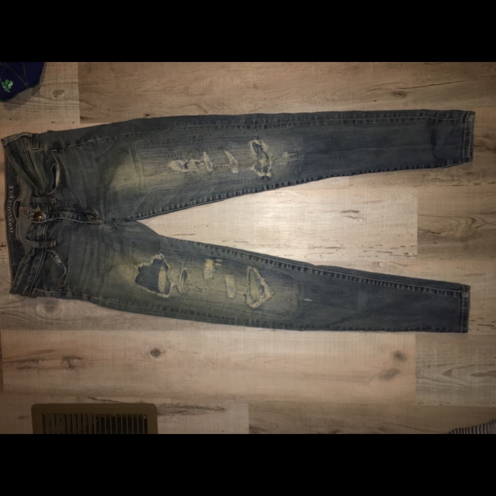American Eagle 6 long skinny jeans